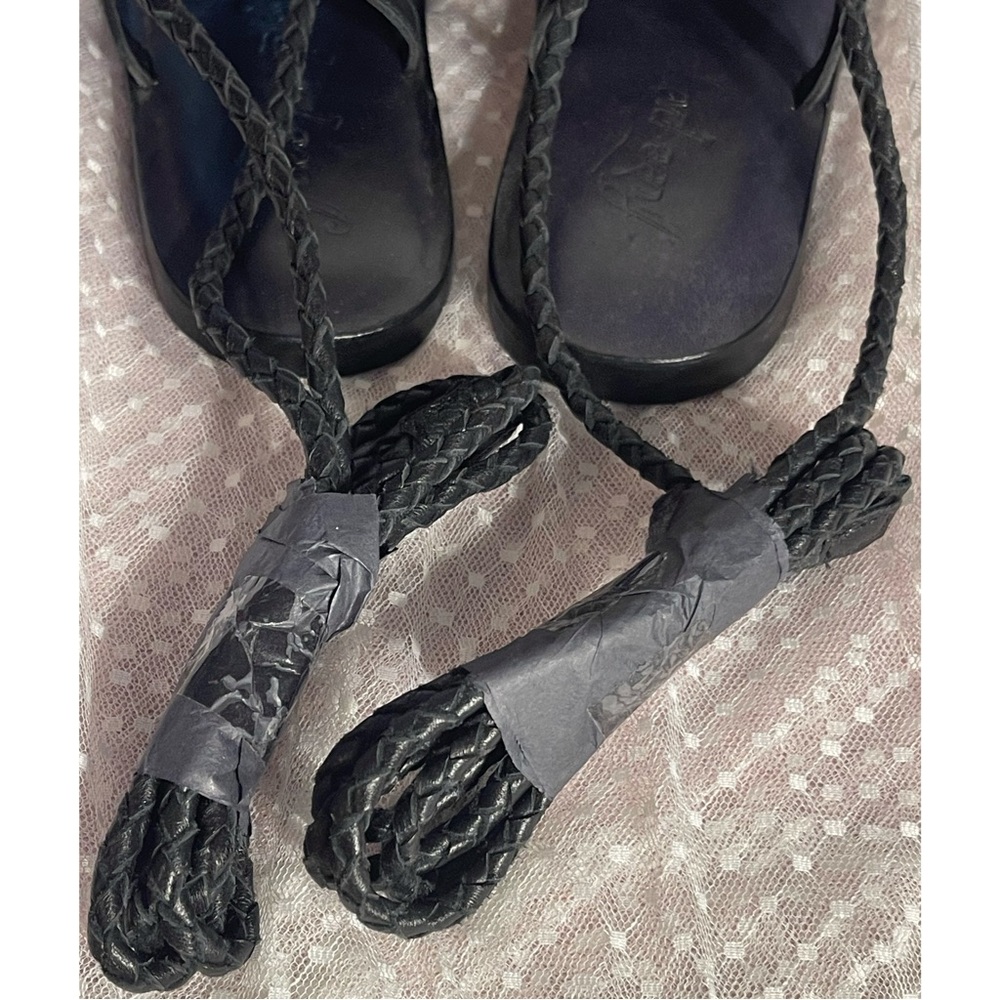 Free People Daisy Dream Wrap Elegant Black Strappy Sandals NWT SZ 9 BLACK - Picture 9 of 16